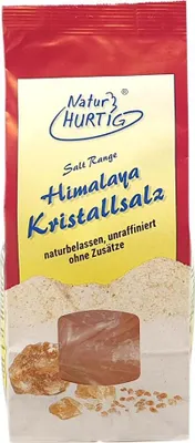 A bag of Himalayan crystal salt.