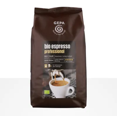 Produktbild von Gepa  Espresso 4 x 1kg ganze Bohne