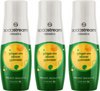 Image de Jus de sirop concentré SodaStream Ginger Ale 3 pcs.