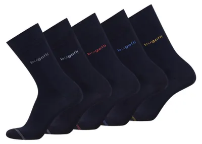 Produktbild von bugatti Herrensocken 5er Box – Atmungsaktive Baumwollsocken für Herren