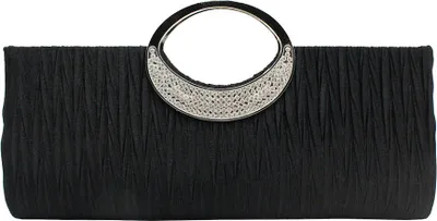 Produktbild von Schwarz Damen Handtaschen Damen Top Handle Taschen Tote Umhängetaschen Geldbörse mit Abnehmbarer Kette