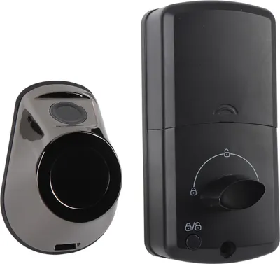 Image de Serrure de porte intelligente pour Tuya App Capteur biométrique Clé disponible Empreinte digitale Serrure intelligente pour porte en bois de 35mm-50mm d'épaisseur