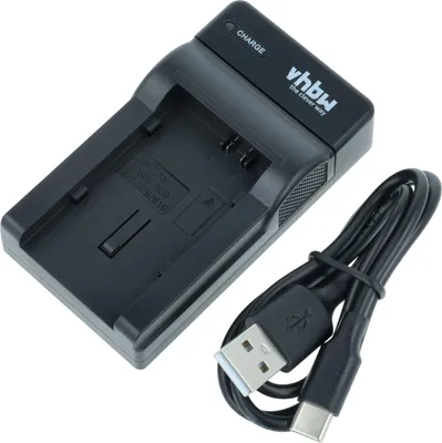 Produktbild von vhbw USB-C Ladegerät kompatibel mit Canon XA25, XA20 Kamera - Ladeschale + USB-C Kabel Ladeanzeige