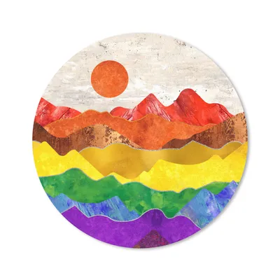 Produktbild von MuchoWow® Mauspad Mousepad Stolz - Regenbogen - Schwul 40x40 cm - Mousepads - Maus Mat - Pad - Mausunterlage - Schreibtisch Accessoires