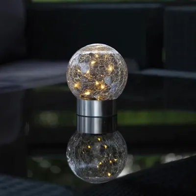 Produktbild von Star Trading 480-45, Leichte Dekorationsfigur, Transparent, IP44, Silber, 1 Glühbirne(n), 1 W