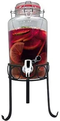 Imagen del producto de Dispensador de miel y jarabes Famanu con recipiente de vidrio - 3 litros