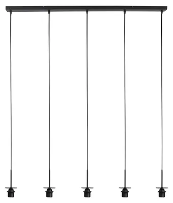 Image de Suspension - noir - HaloSwap - verre métal - luminaire individuel - E27 - 4221ZW - Mexlite