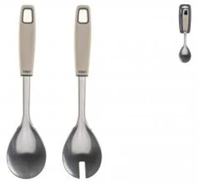 Immagine prodotto di H&H Set 2 Posate Insalata Bicolor In Acciaio Inox