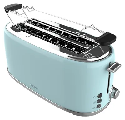 Obrázek produktu pro CECOTEC 03235 - Svislý topinkovač Toast&Taste 1600 Retro Double Blue