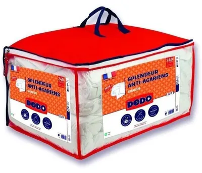 Image de Ensemble de couette DODO Splendeur, 220x240 cm, comprenant 2 taies d'oreiller anti-acariens 60x60 cm, en polyester VOLUPT'AIR, 350 g/m²