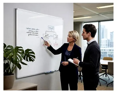 Produktbild von Whiteboard Economy | Stahl | Weiß | 1800 x 1200 mm | lackiert