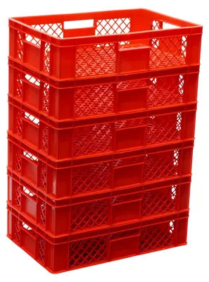 Produktbild von Bäckerkisten 6 Stück 600 x 400 x 150 mm in Rot