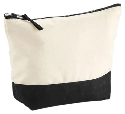 Immagine prodotto di Westford Mill - Borsa per cosmetici, tela FK1303 (L) (Naturale/Nero)
