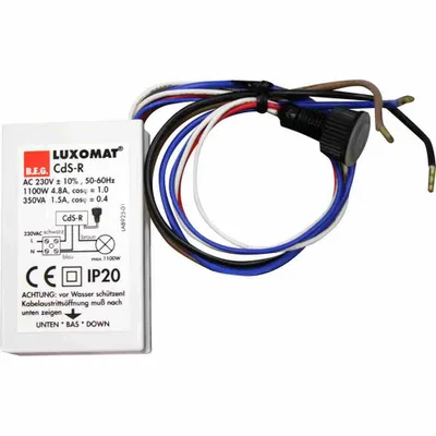 Obrázok produktu pre Súmrakový spínač 1-500lux 1000W 10A CdS-R 92365