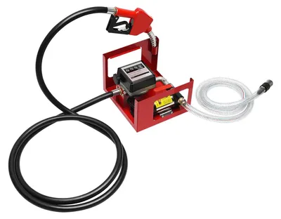 Immagine prodotto di Pompa diesel – Pompa autoadescante per carburante, 230V – 200 W – 50 l/min – Pistola di erogazione automatica e contatore – Tubo da 4 metri – Adatta per diesel e gasolio da riscaldamento