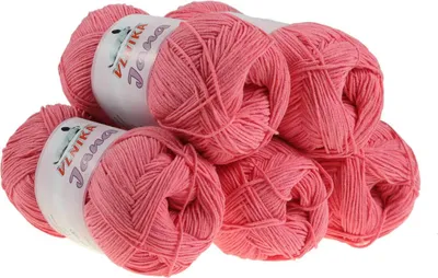 Produktbild von 5 x 100g Strickgarn Jana Häkelgarn Strickwolle Häkelwolle, Farbauswahl, Farbe:pink