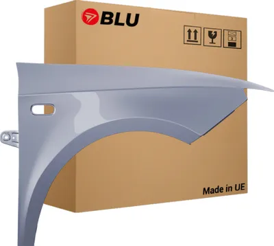 Image de BLU Aile Compatible avec Seat Ibiza (6J - IV 4. Generation) LY7H Droite Silber AkoyaSilber | 2008-2017 | Avant | Peint| Prêt à Monter | Acier