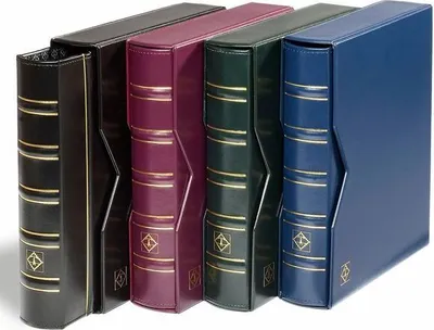 Produktbild von Ringbinder OPTIMA, Classic-Design, inkl. Schutzkassette, blau