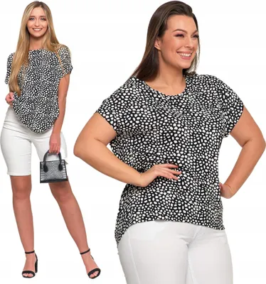 Produktbild von Moraj - Damenbluse Größe S - Bluse kurzarm Schwarz - Viskose Bluse fur Damen - Sommerbluse Ausschnitt Rund