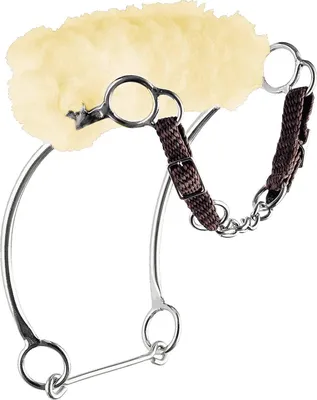 Produktbild von Sprenger Hackamore Kombi Nasenriemen mit Lammfell