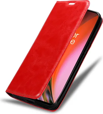 Image de Cadorabo Housse pour OnePlus Nord 2 5G Housse de protection rouge Etui pour téléphone portable Case Cover Fermeture magnétique