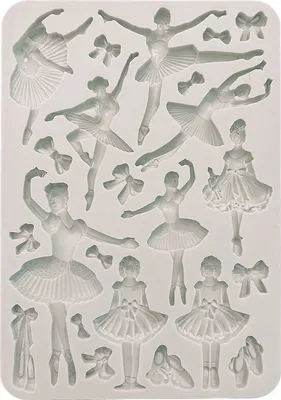 Produktbild von STAMPERIA SILIKONFORM Mold Abformen Gießen Mould, Nutracker Ballerinas