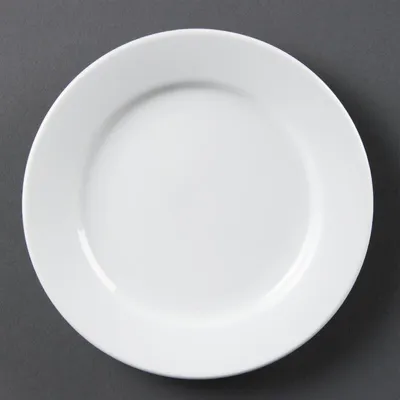 Produktbild von Olympia Whiteware Teller mit breitem Rand 16,5cm (12 Stück)