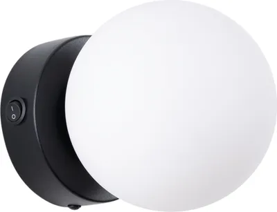 Produktbild von Wandlampe YOLI 1 Schwarz 1xG9 8W Stahl/Glas 12x14x12cm Sollux Lighting