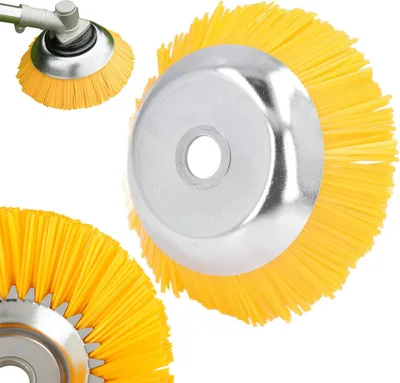 Image de Brosse coupante pour le nettoyage des pavés brosse en nylon 200mm