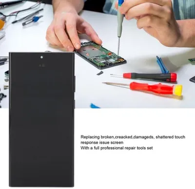 OLED Display - Touchscreen-Digitizer - Inklusive Reparaturwerkzeuge - Kompatibel mit S22 Ultra - Perfekte Kompatibilität