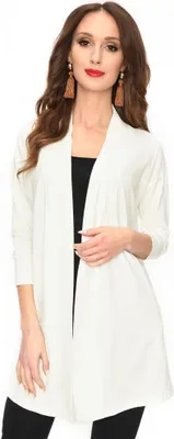 Immagine prodotto di Maglione cardigan da donna; ecru 2XL/3XL