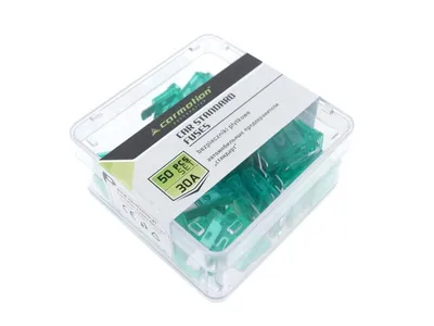 Produktbild von Uni-Plattensicherungen 30A, 50 Stück.