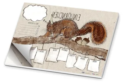 Produktbild von Schreibtischunterlage "Einhörnchen" DIN A2 50 Blatt
