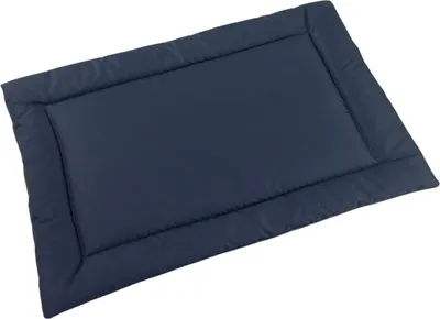 Zdjęcie produktu dla Wodoodporne legowisko dla psa rozmiar 75x55 cm – trwałe, łatwoczyszczące, codura, mata dla małych, średnich i dużych psów, do domu i na zewnątrz – kolor granatowy