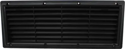 Immagine prodotto di Griglia di ventilazione frigorifero caravan camper roulotte plastica nero 374 x 148 mm con rete