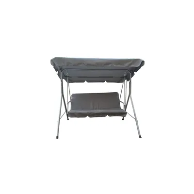 Produktbild von greemotion Hollywoodschaukel 3-Sitzer Como Gartenschaukel mit Dach grau 170x110x151 cm