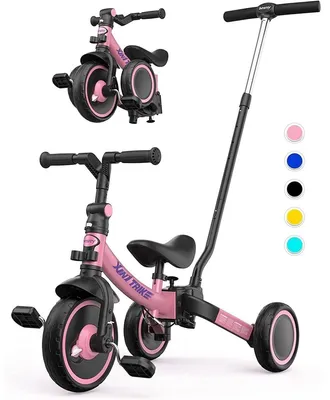 Produktbild von Dreirad für Kleinkinder - 7-in-1 - Klappbar - Rosa - Mit Schiebestange