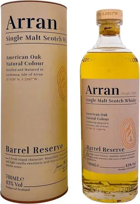 Produktbild von Arran Single Malt Barrel Reserve + Box 700ml 43% Vol.