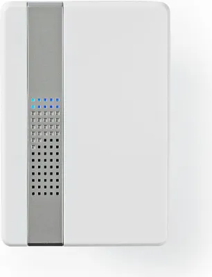 Immagine prodotto di Nedis Set campanello senza fili | Alimentazione di rete | 80 dB | Portata del segnale: 300 m | IP44 | Volume regolabile | 36 melodie | 1 ricevitore | Bianco NE550725086