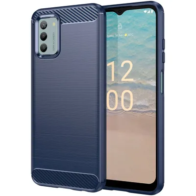 Produktbild von Mobigear Brushed Slim Nokia G42 Hülle Flexibles TPU Backcover - Blau