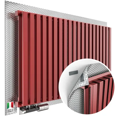 Wärmedämmplatte für Heizkörper, 300x75 cm, magnetisch