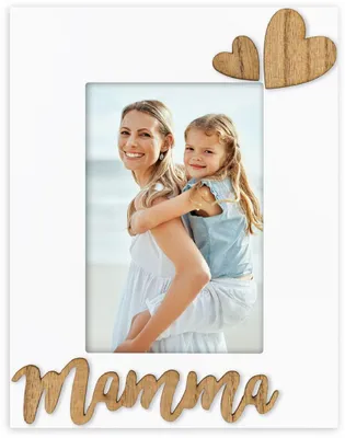 Zdjęcie produktu dla Biała ramka na zdjęcia „Mamma I” 10 x 15 cm