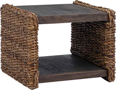 Obrázek produktu pro vidaXL Konferenční stolek, přírodní, 45 x 45 x 45 cm, masivní mahagonové dřevo