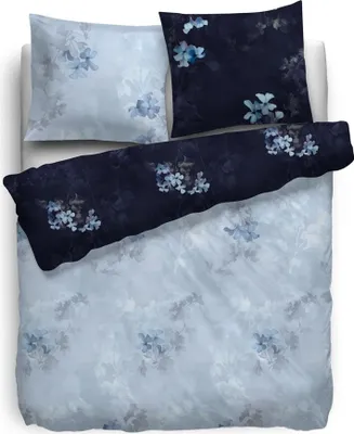 Produktbild von Heckett & Lane Renforcé Bettwäsche 155x220 cm + 80x80 cm Blau