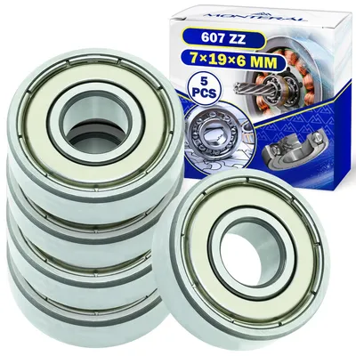 5 Kugellager 607 ZZ für Motor, 7 x 19 x 6 mm