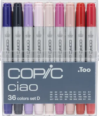 Produktbild von Copic Ciao Set D Grafikmarker - Nachfüllbar mit Copic Ink - 36Stk