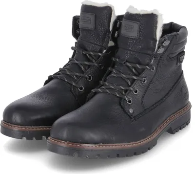 Produktbild von Rieker Herren Schnürstiefeletten Winterboots Schwarz Leder-Synthetik-Mix wasserabweisend Größe: 45