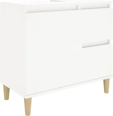 Produktbild von Badschrank Weiß 65x33x60 cm Holzwerkstoff