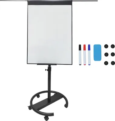 Image de Tableau blanc magnétique à feuilles mobiles, 100 x 70 cm, avec support mobile