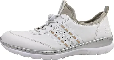 Immagine prodotto di Scarpe da donna Rieker, modelli Alabama, Morelia, Pampl, Scu, tipo mocassino, colore bianco, per il tempo libero